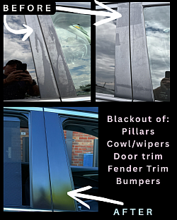 Door-trim and pillars blackout
