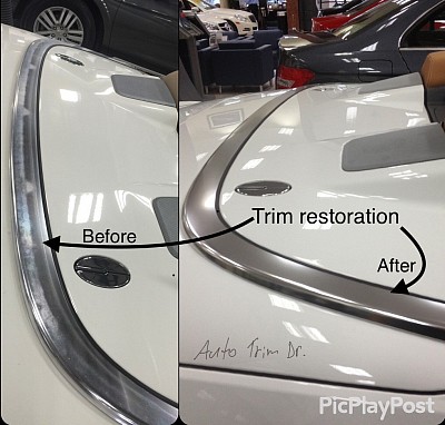 Mercedes benz trim oxidation